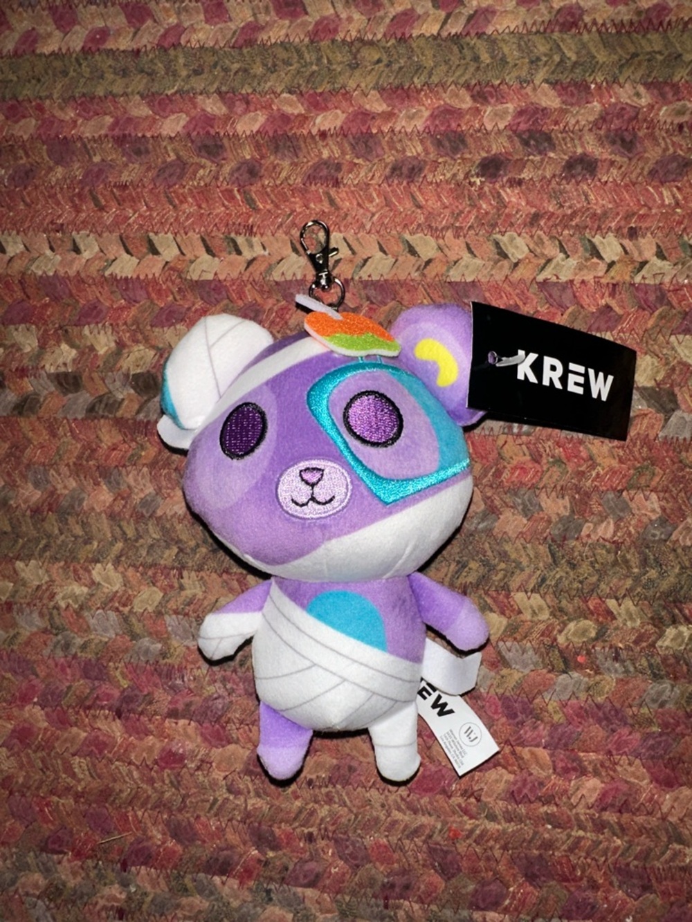 NWT KREW MUMMY TEDDY KITTY KEYCHAIN HALLOWEEN